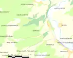 Carte de la commune.