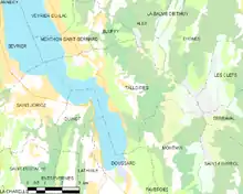 Talloires et les communes voisines.