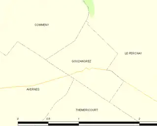 Carte de la commune.