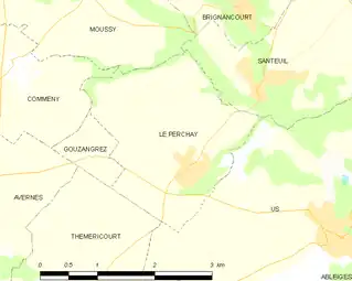 Carte de la commune.