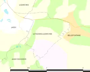 Carte de la commune.