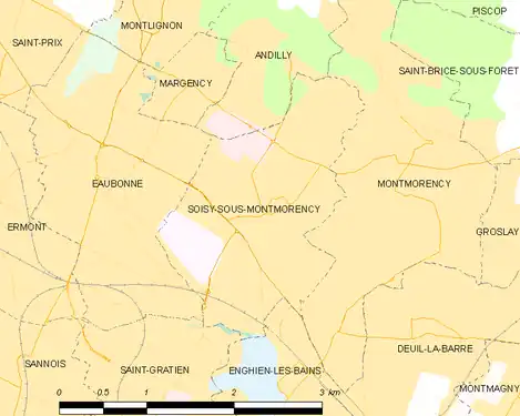 Carte de la commune.