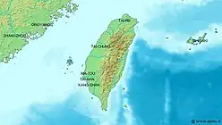 carte de Taïwan