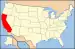 Carte montrant la Californie