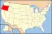 Carte montrant l'Oregon