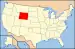 Carte montrant le Wyoming