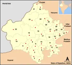 Localisation de District de Chittorgarh