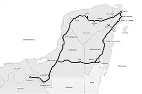Voir la carte de la ligne.