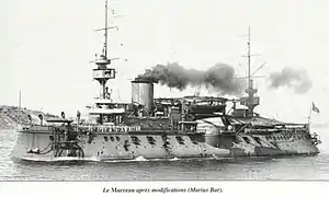 Le cuirassé Marceau.