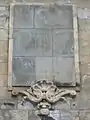 Plaque, pont Marguerite (Budapest).