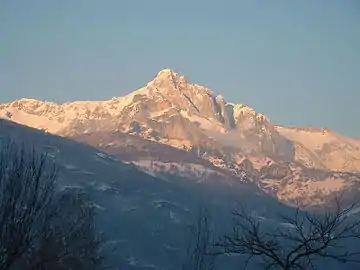 Le pic du Gar vu depuis Marignac.