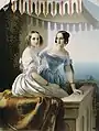 Portrait des grandes-duchesses Marie et Olga, filles de Nicolas Ier de Russie (1838).