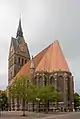 L'Église du Marché (de) de Hanovre, église-halle en brique en Basse-Saxe