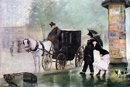 Le Cocher [Paris] (39&nbsp;×&nbsp;56&nbsp;cm, 1891).