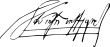 Signature de Martín Enríquez de Almanza