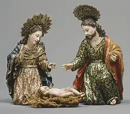 Nativité, Manuel Chili Caspicara&nbsp;(es), XVIIIe siècle, École de Quito&nbsp;(es)