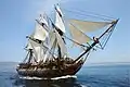 Le HMS Surprise, qui joue le HMS Providence dans le quatrième opus.