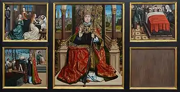 Retable de saint Nicolas, Bruges, Groeningemuseum.