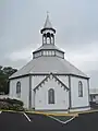 La façade arrière de l'église