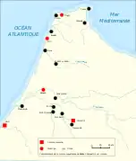 Maurétanie tingitane : colonies et municipes romains