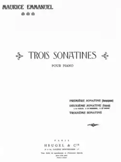 Couverture de partition imprimée