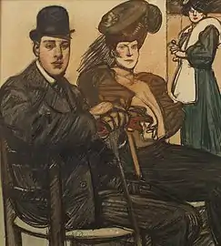 Au café (vers 1905), localisation inconnue.