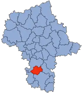 Localisation de Powiat Białobrzegi
