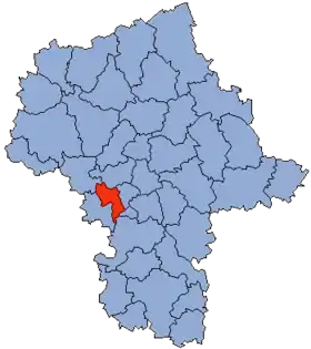 Localisation de Powiat de Grodzisk Mazowiecki