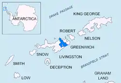 Carte du détroit McFarlane.