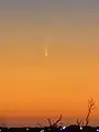 Juste après le coucher de soleil depuis Perth, en Australie-Occidentale, le 16 janvier.