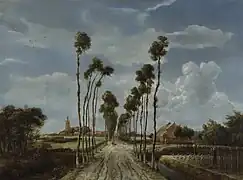 Meindert Hobbema - L'Allée de Middelharnis (1689)