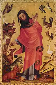 Maître Bertram, La Création des animaux, 1375-1383, Kunsthalle de Hambourg