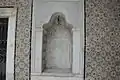 Gros plan sur une niche du patio.