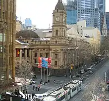 Hôtel de ville de Melbourne (en), Collins Street.