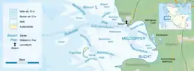 Carte de la baie de Meldorf (de)