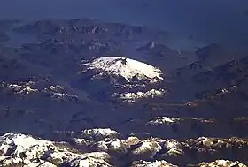Vue aérienne du Melimoyu.