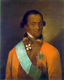Portrait présumé de l'ancêtre abyssin (selon Pouchkine) du poète