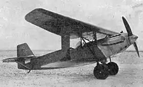 Vue de l'avion.