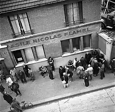 Vue de l'asile pour hommes Nicolas Flamel au no&nbsp;77.