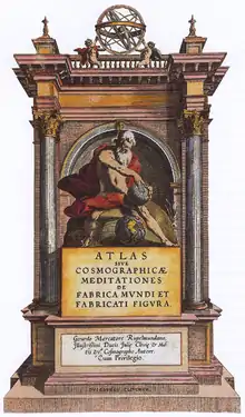 Frontispice de l'atlas de 1595.