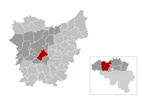 Localisation de Merelbeke-Melle