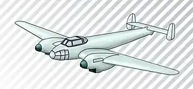 Vue de l'avion.