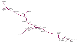 Voir la carte de la ligne.