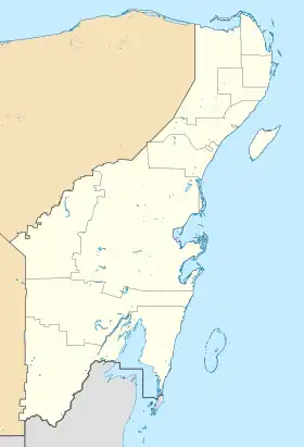 Voir sur la carte administrative du Quintana Roo