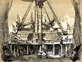 Esquisse du décor du troisième acte par Charles-Antoine Cambon