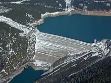Barrage Mica en 2001.