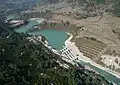 Barrage de Middle Marshyandi (70&nbsp;MW) à Udipur, 2014.