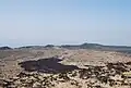 Vue d'une coulée de lave