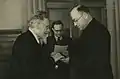 Candide Charkviani et Mikhaïl Kalinine