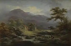 Miller's Home, Pont Aberglaslyn (en), vers 1890, Bibliothèque nationale du pays de Galles